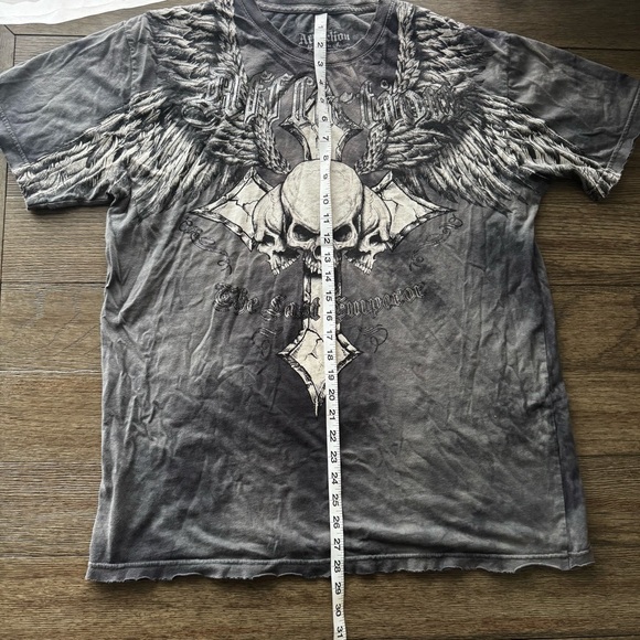 Affliction Signature series The Last Emperor y2k distressed t-shirt - Picture 7 of 7